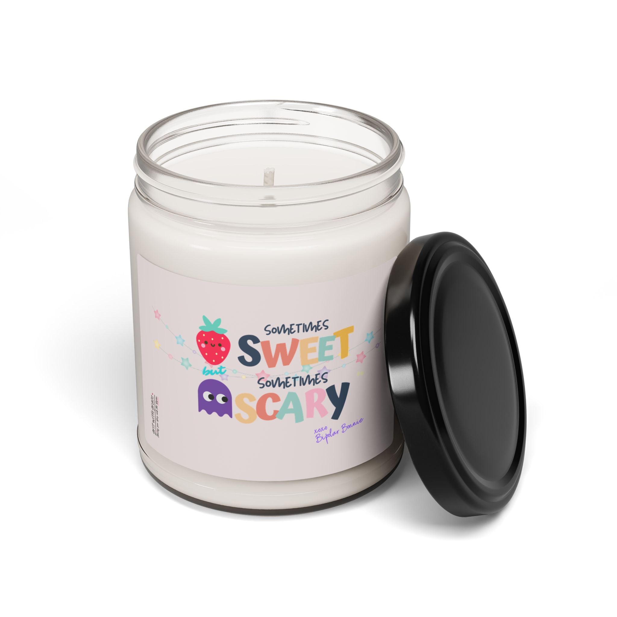 Bipolar Bonnie Series - "Sometimes Sweet But Sometimes Scary" Scented Soy Candle, 9oz
