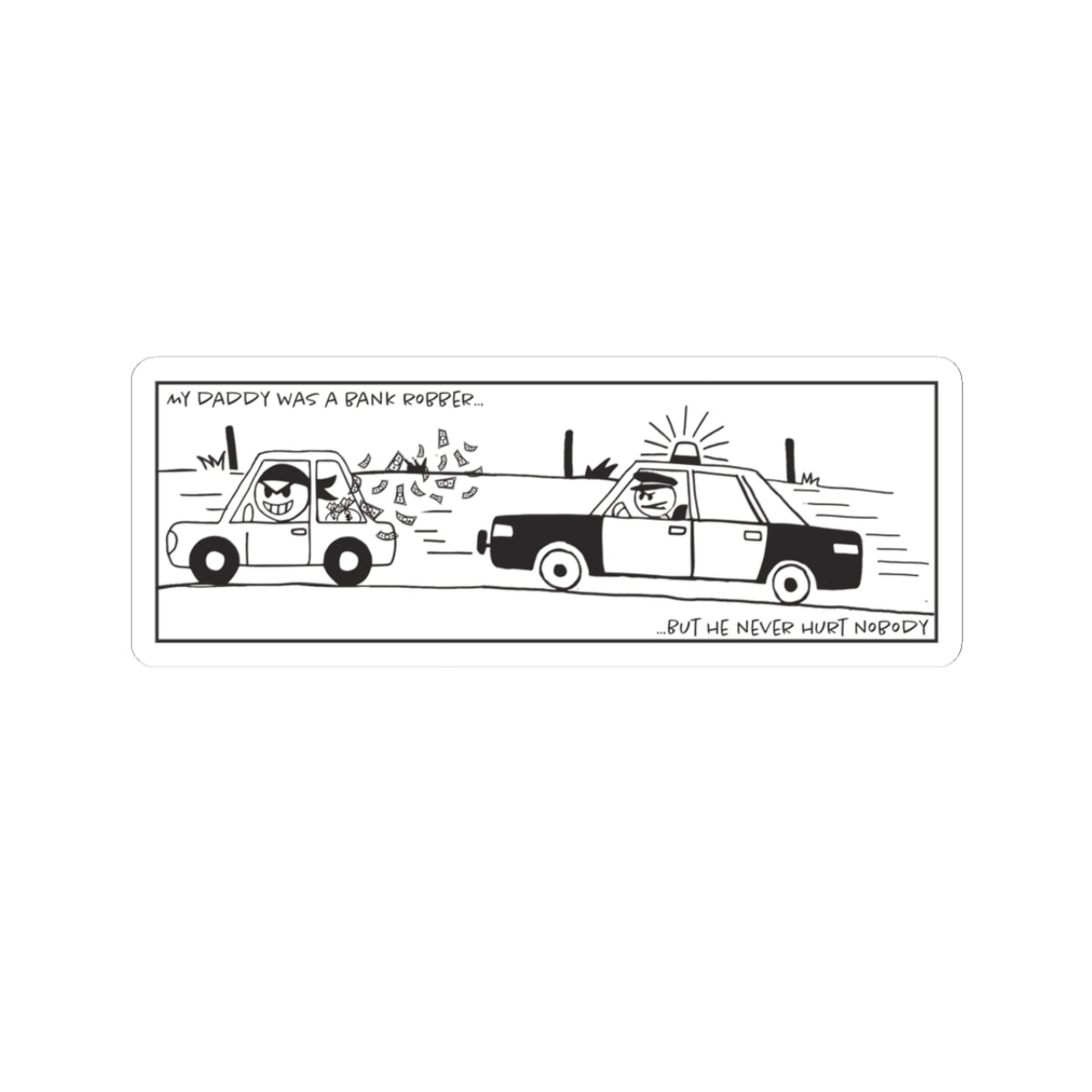 Loot Cakes – Bank Robber Sticker – Open Edition