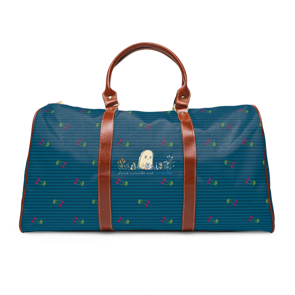 Invisible Ghost Series - "Some wounds are invisible." Waterproof Travel Bag