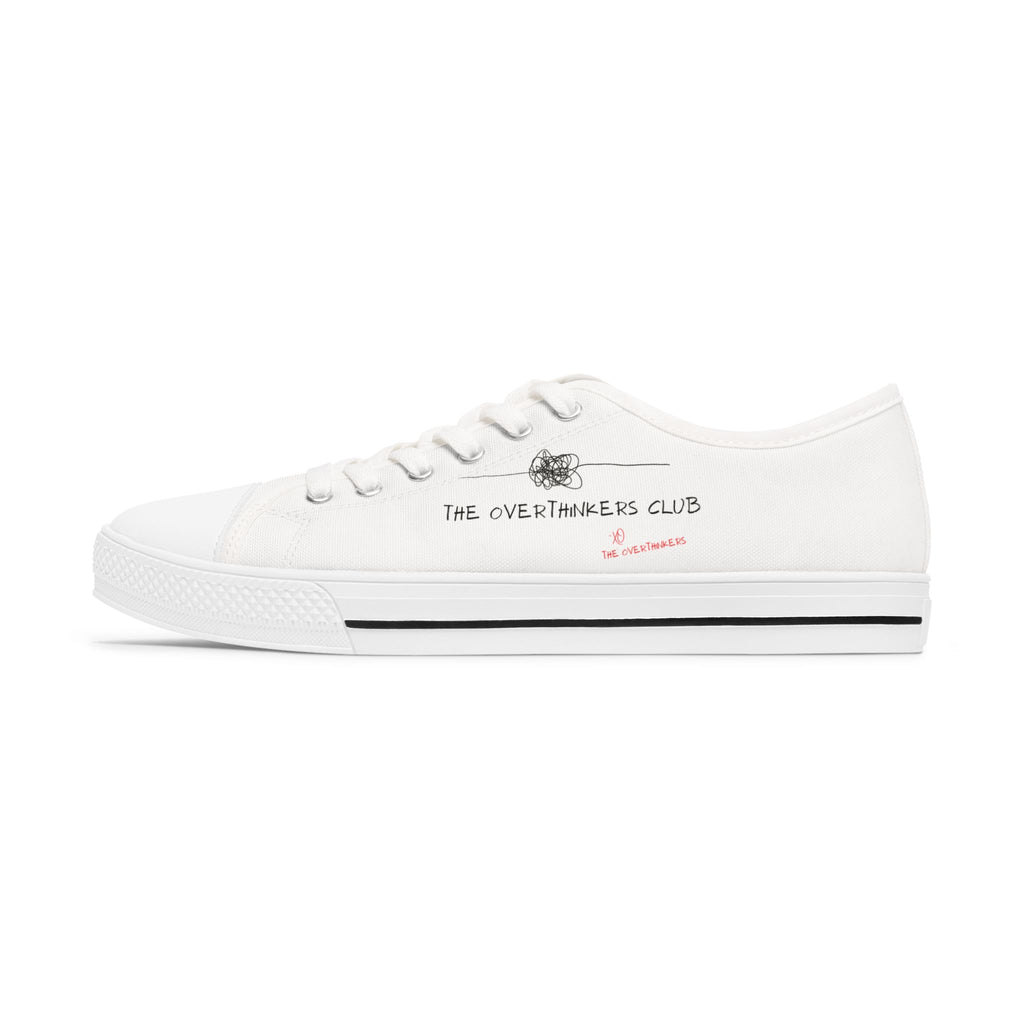 The Overthinkers Club Series - "The Overthinkers Club -xo The Overthinkers" Women's Low Top Sneakers