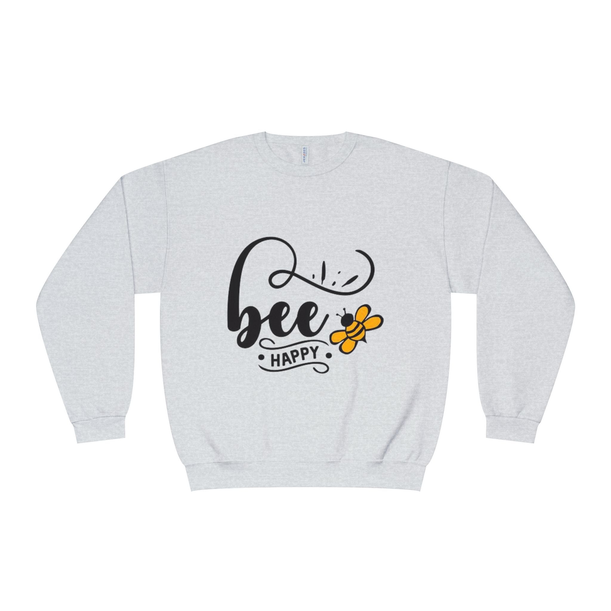 Bee Happy Series - "Bee Happy." Unisex NuBlend Crewneck Sweatshirt
