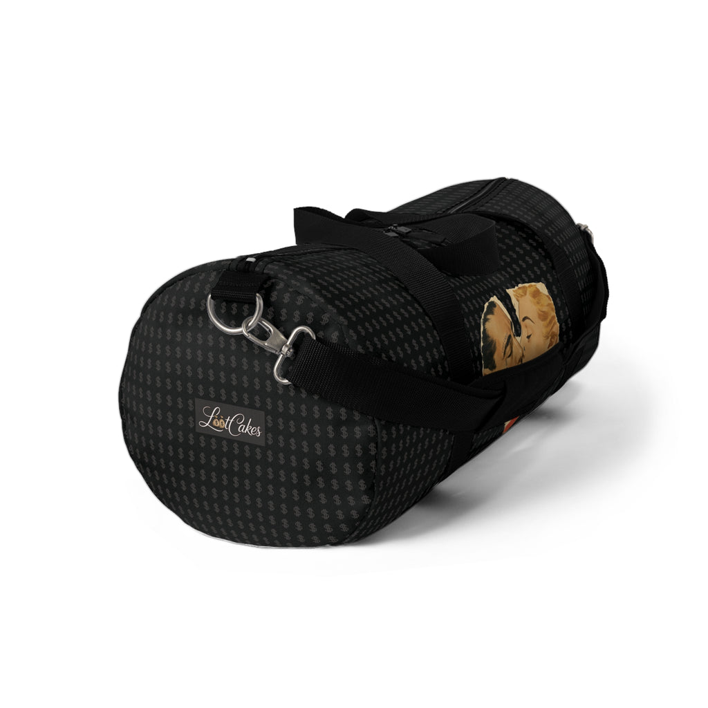 Loot Cakes Retro Kiss Heart Duffel Bag