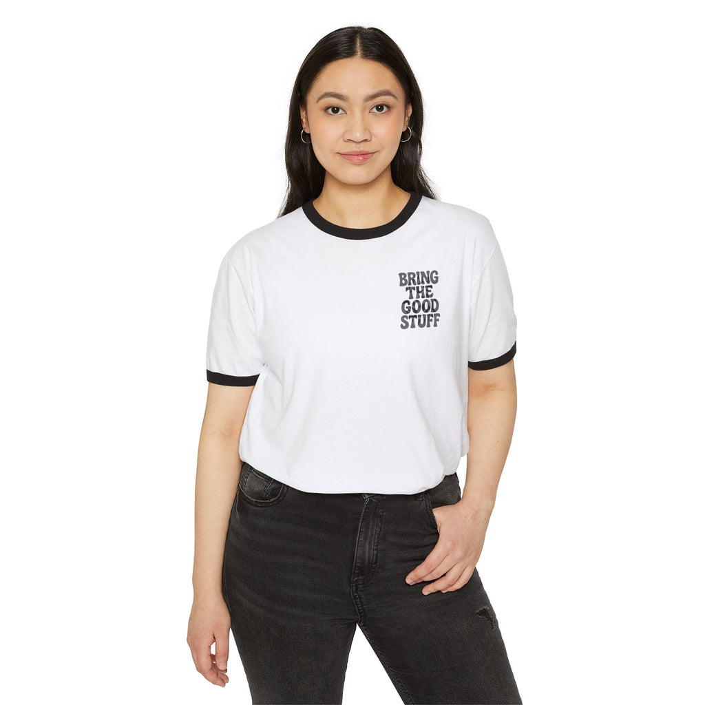 Bring The Good Stuff - "Twirl" Ringer Tee - Open Edition