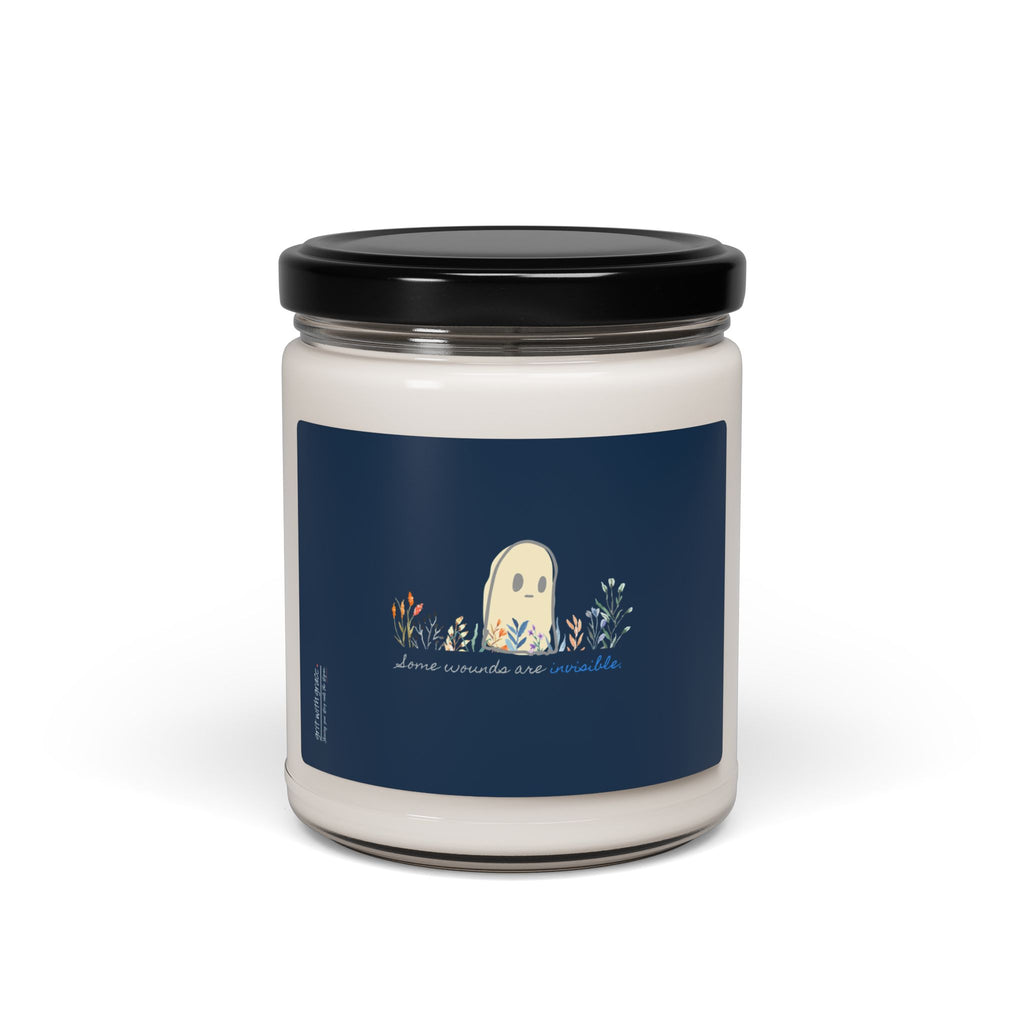 Invisible Ghost Series - "Some wounds are invisible." Scented Soy Candle, 9oz