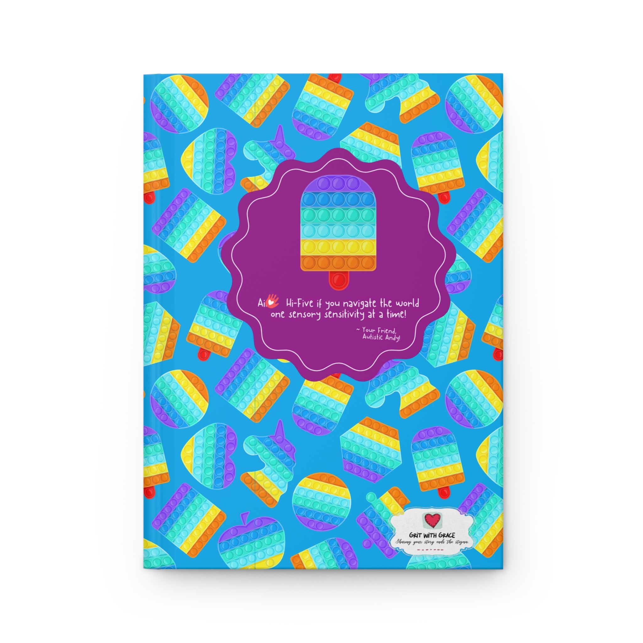 Autistic Andy 'Color-Coded Adventures' Hardcover Matte Journal - Limited Edition