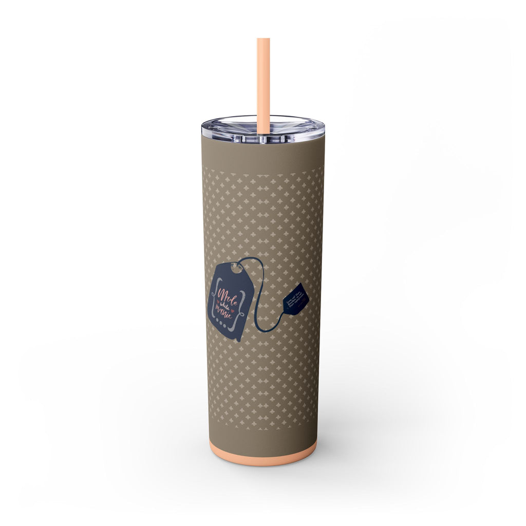 Grit With Grace Let It Be Brown 20oz Skinny Tumbler