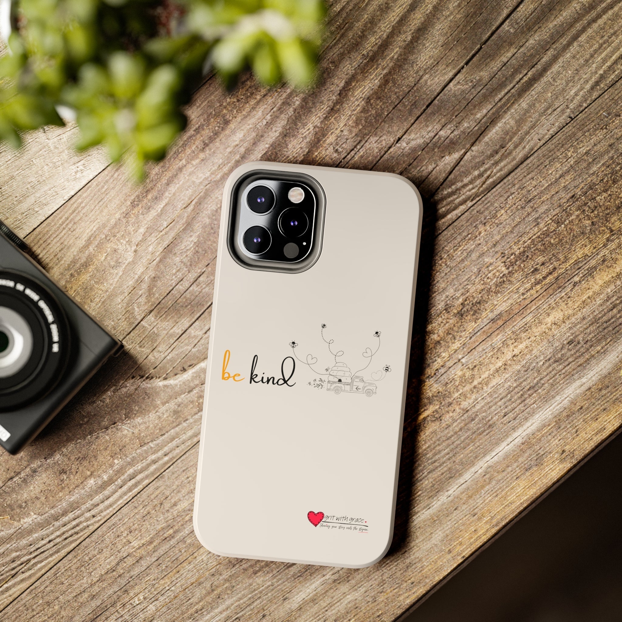 Bee Happy Series - "Be Kind." Tough Phone Cases