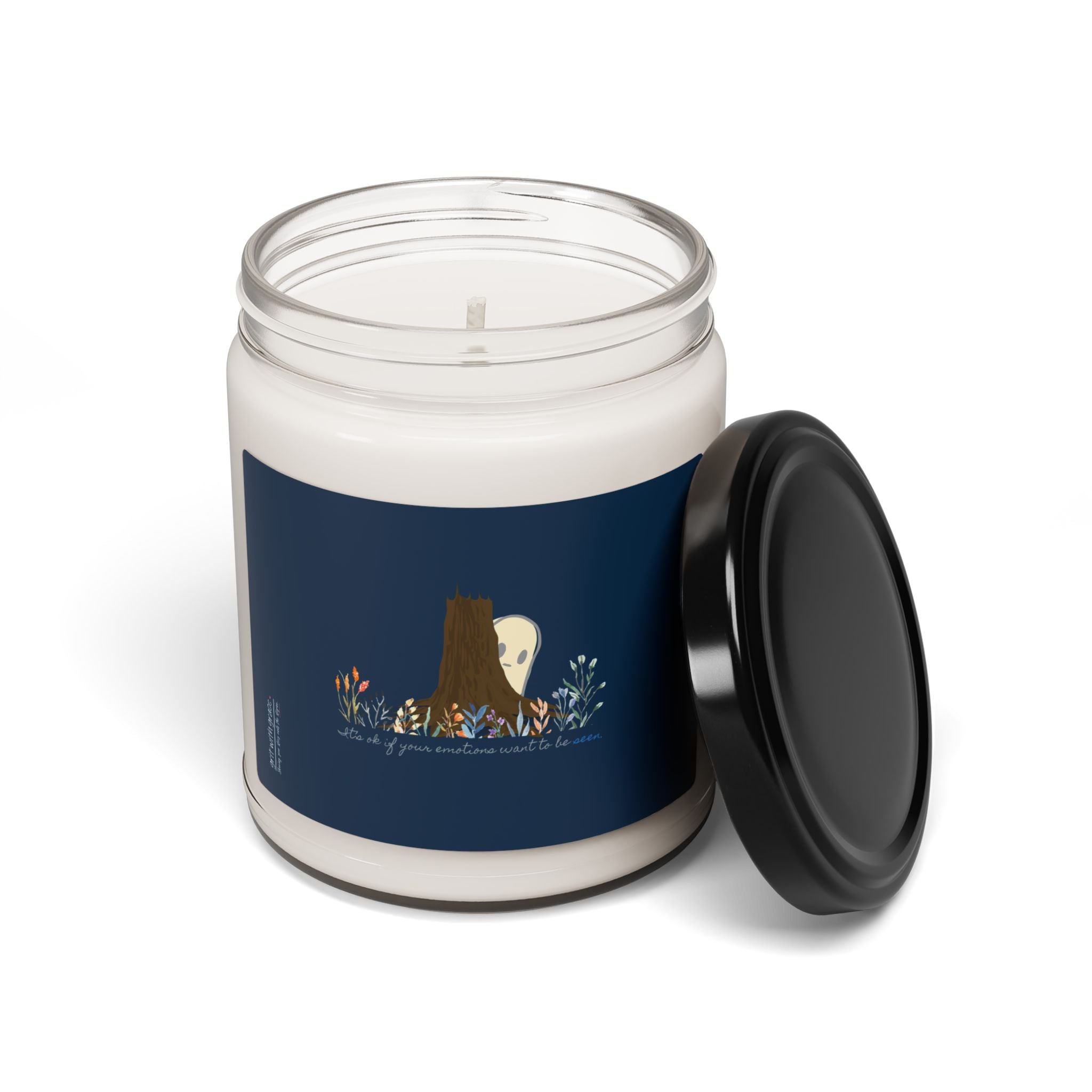 Invisible Ghost Series - "It’s ok if your emotions want to be seen." Scented Soy Candle, 9oz