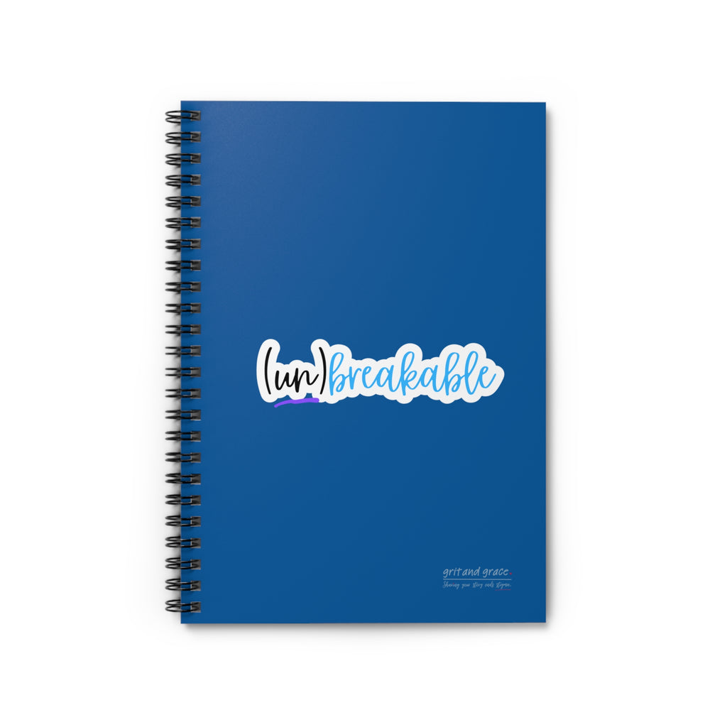 Mental Health Matters - "(un) breakable." Spiral Notebook - Ruled Line