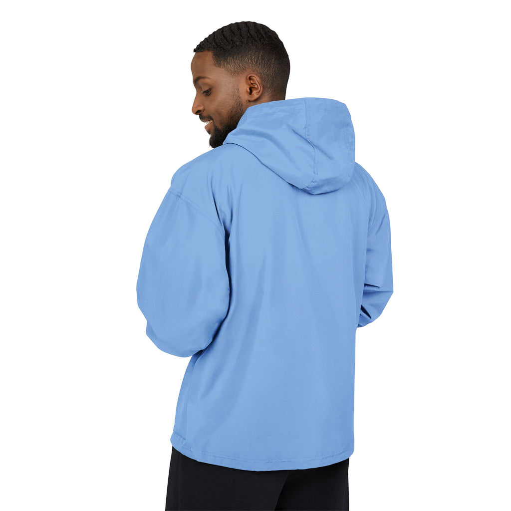 Bring The Good Stuff Light Blue Packable Anorak