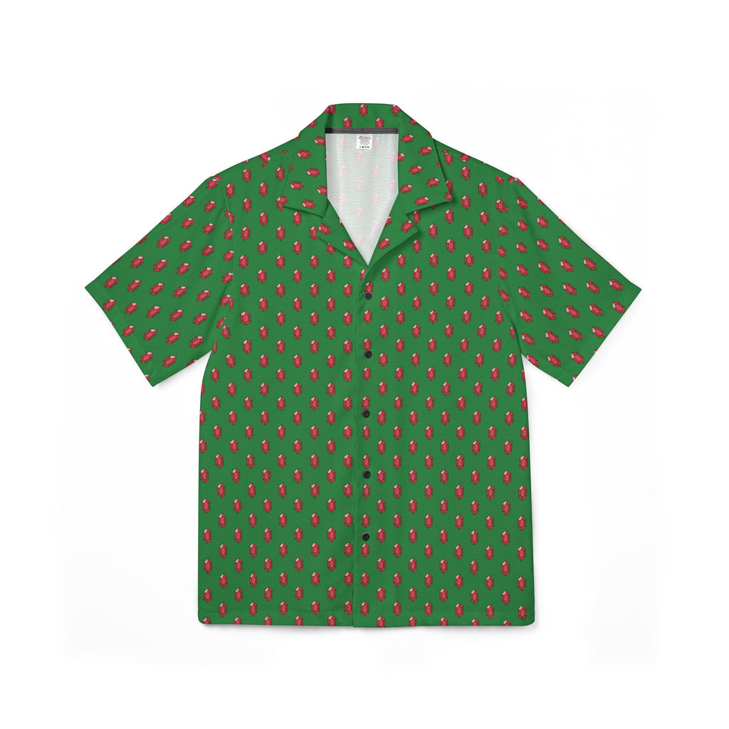 Critical Cut Green Ruby Gems Camp Shirt