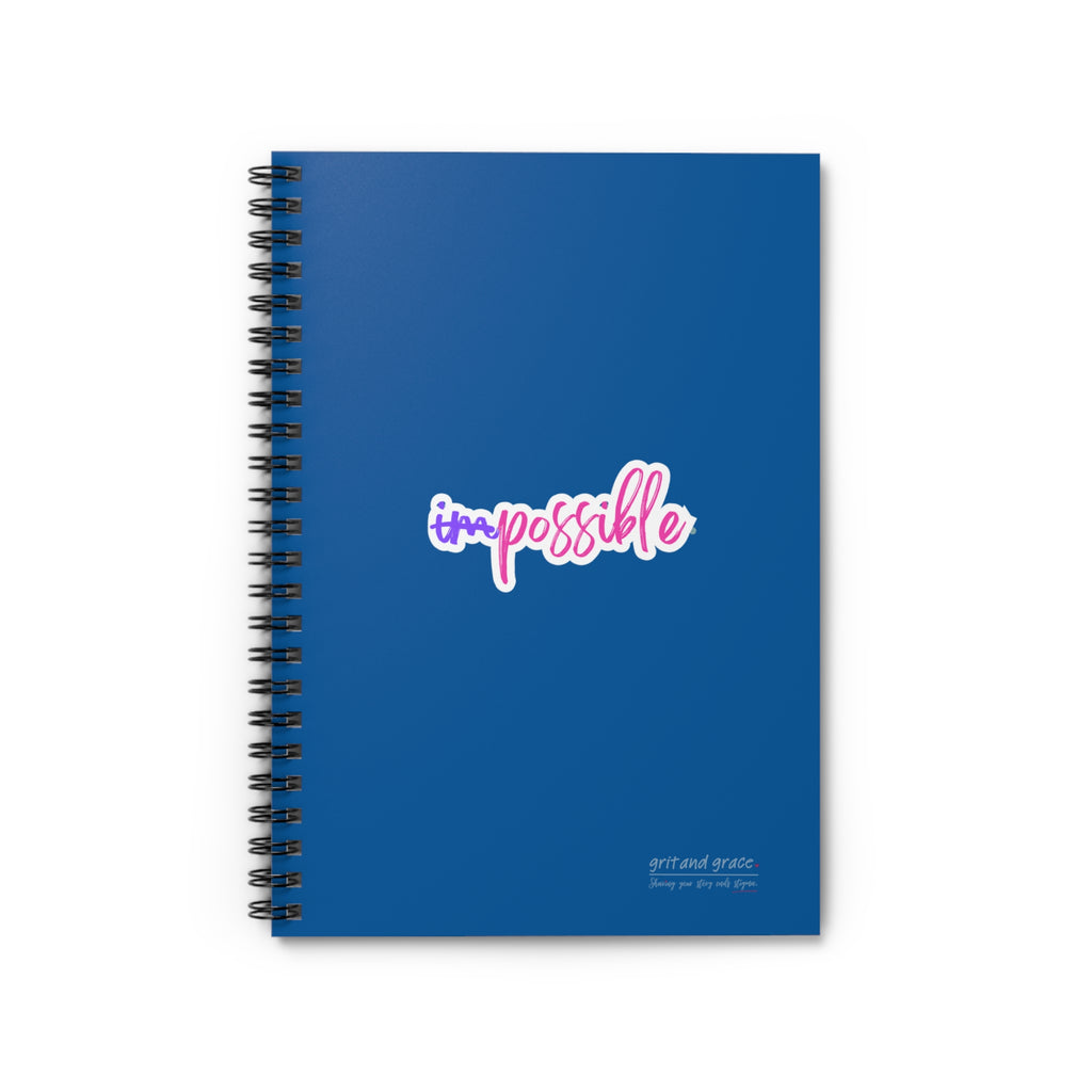 Mental Health Matters - "possible."Spiral Notebook - Ruled Line