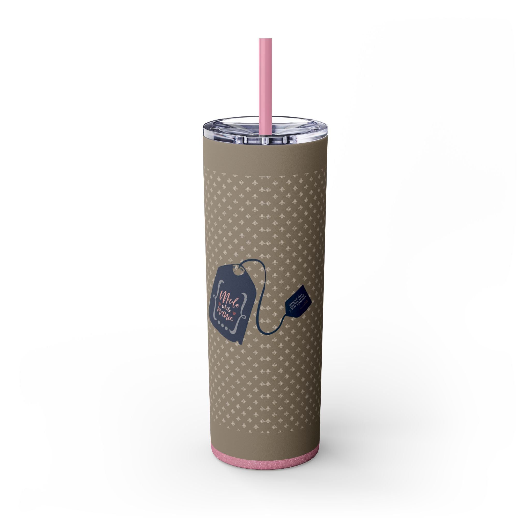 Grit With Grace Let It Be Brown 20oz Skinny Tumbler