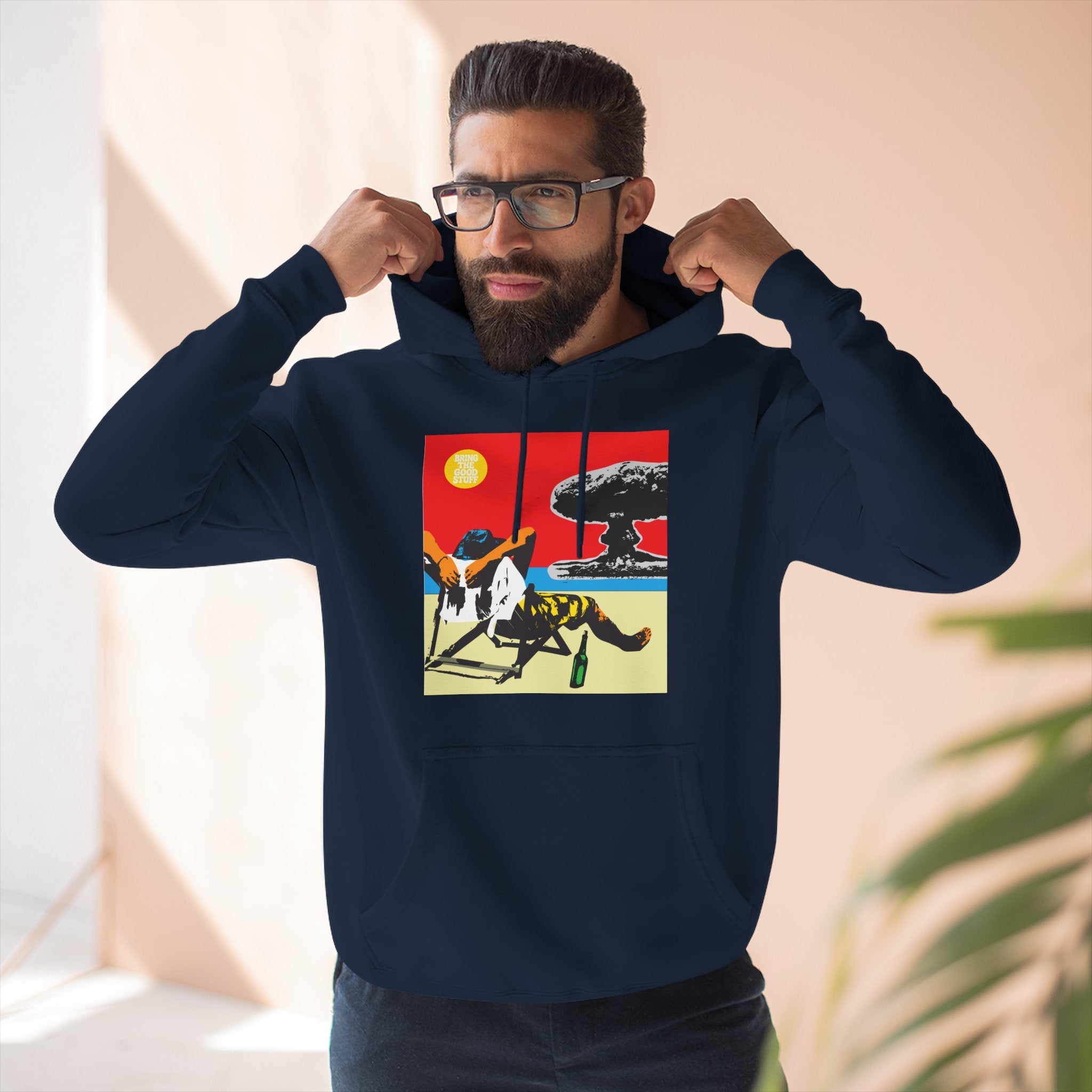 Bring The Good Stuff – Retro Surf Panel Hoodie – Open Edition