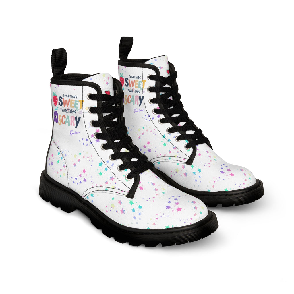 Bipolar Bonnie 'Sweet But Sometimes Scary' Combat Boots