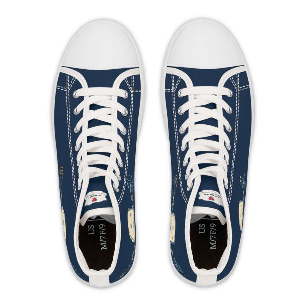 Invisible Ghost Series - "Some Wounds Are Invisible." Women's High Top Sneakers