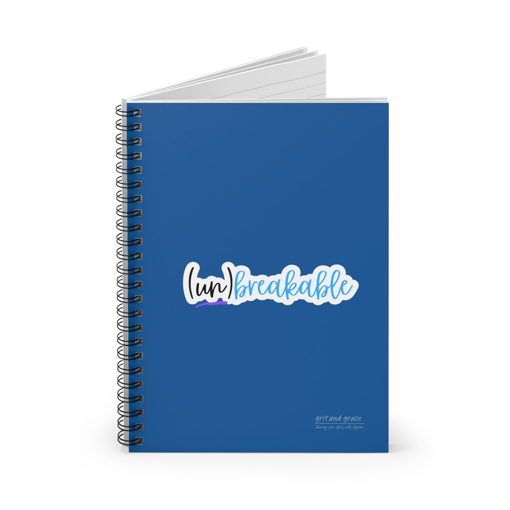 Mental Health Matters - "(un) breakable." Spiral Notebook - Ruled Line