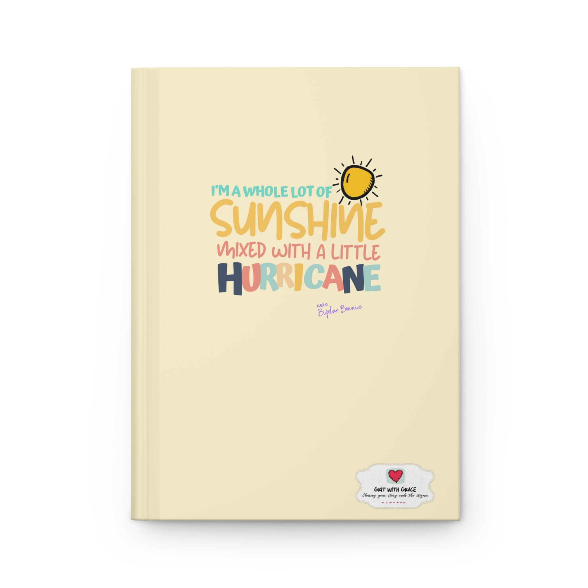 Grit With Grace Sunshine Hardcover Journal