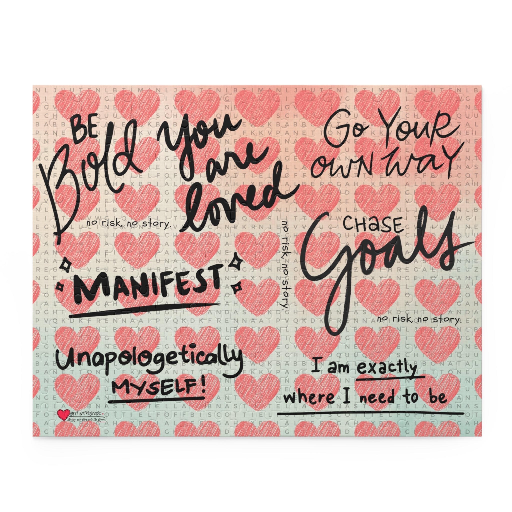 Grit With Grace - "No Risk, No Story." Puzzle - Open Edition