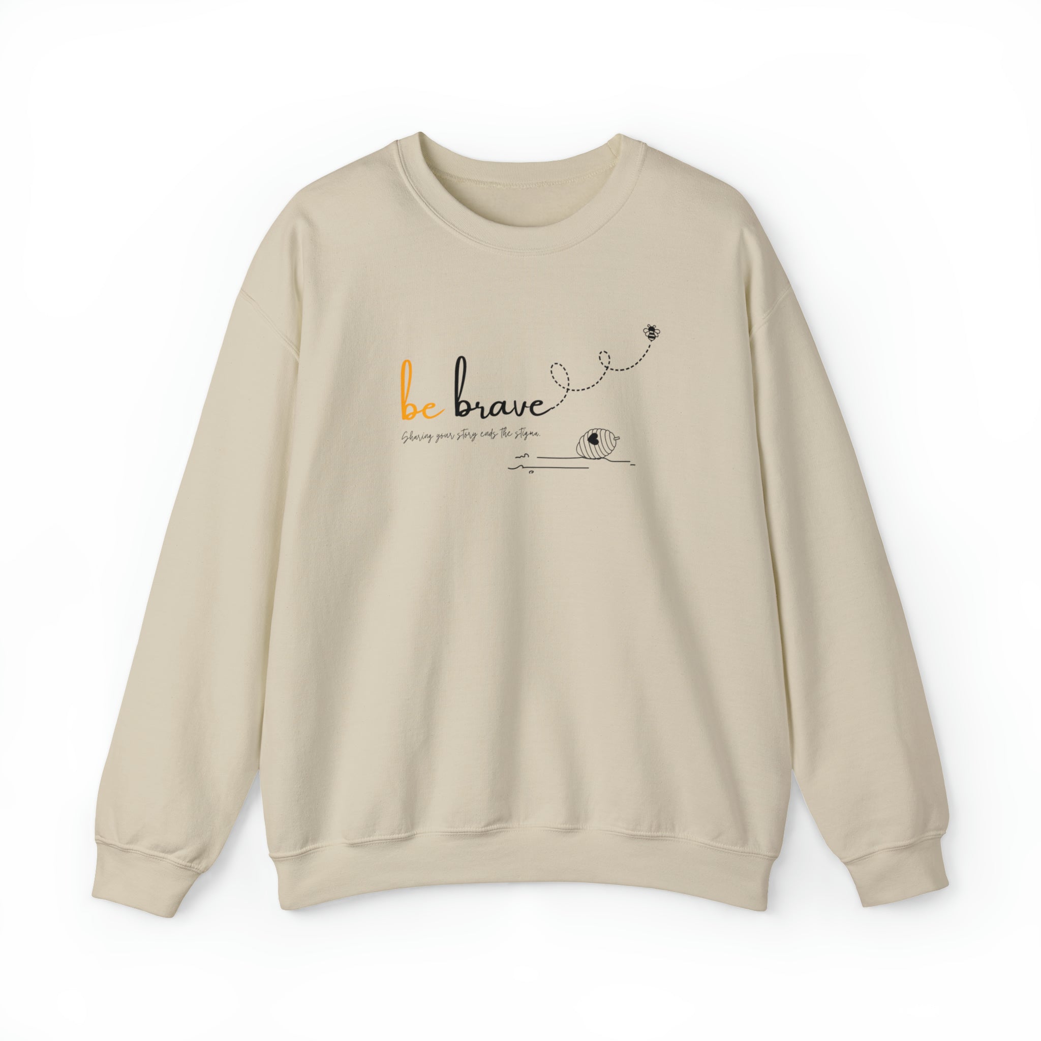 Bee Happy 'Be Bold' Unisex Heavy Blend Crewneck Sweatshirt