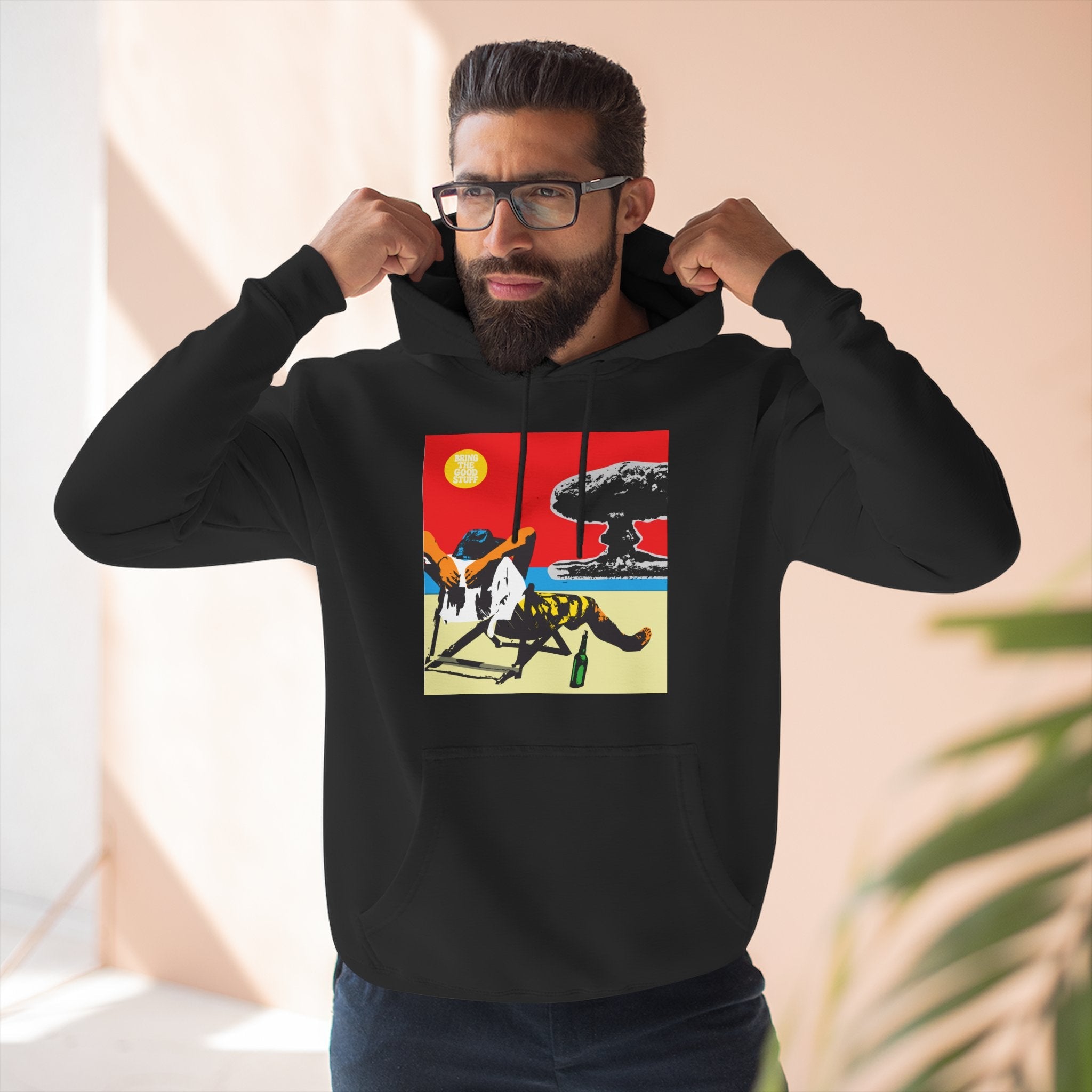 Bring The Good Stuff – Retro Surf Panel Hoodie – Open Edition