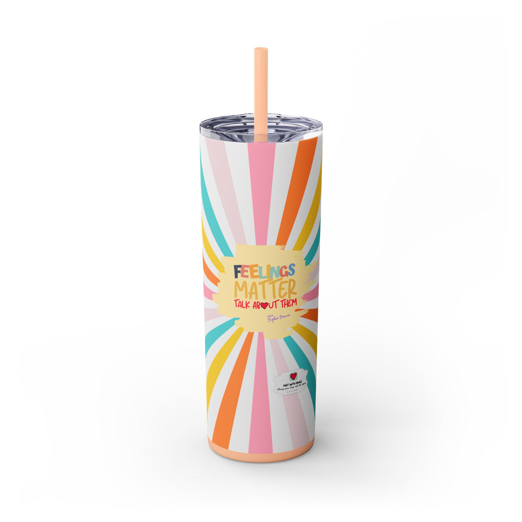 Grit With Grace Feelings Matter 20oz Skinny Tumbler