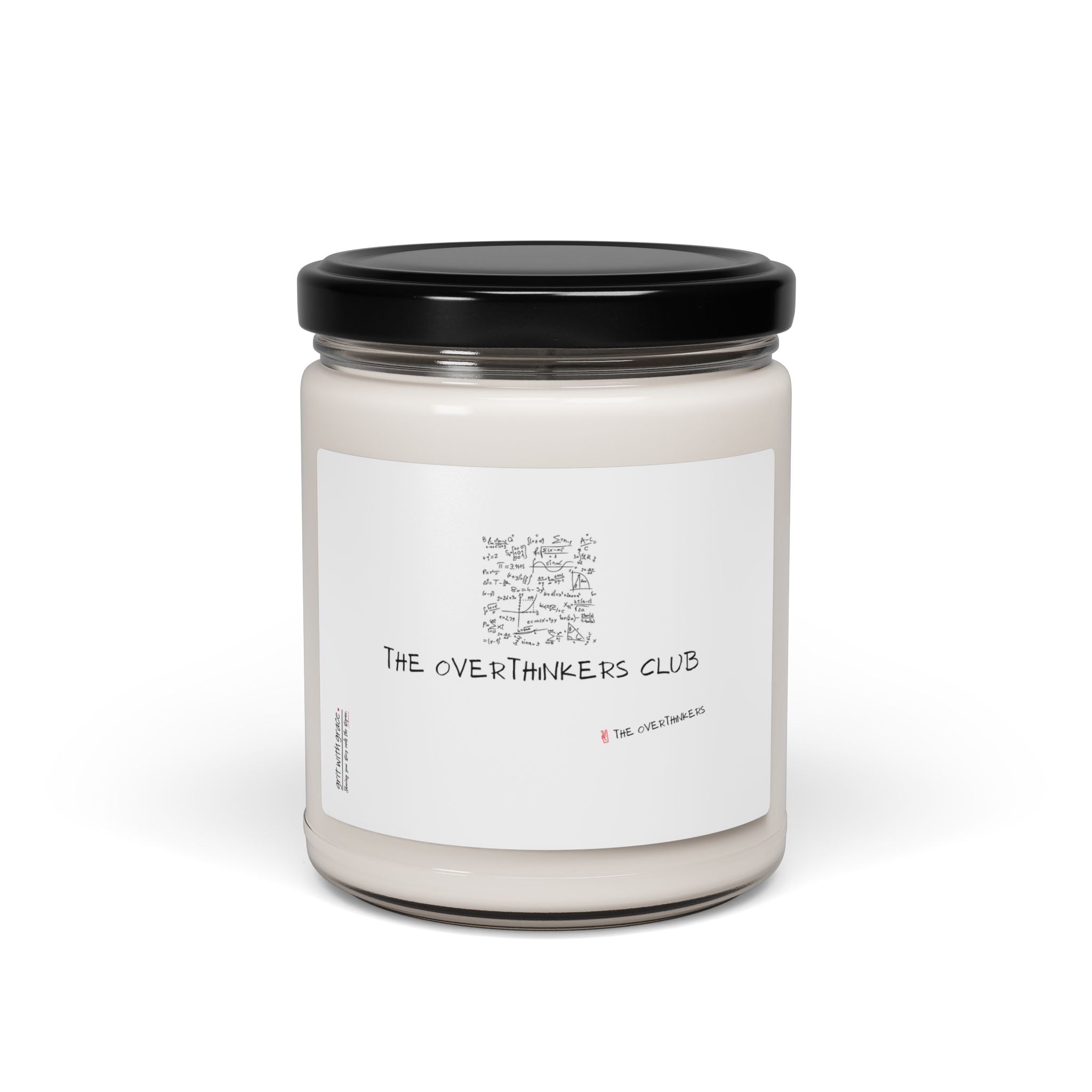 The Overthinkers Club Series - "The Overthinkers Club -Peace, The Overthinkers" Scented Soy Candle, 9oz