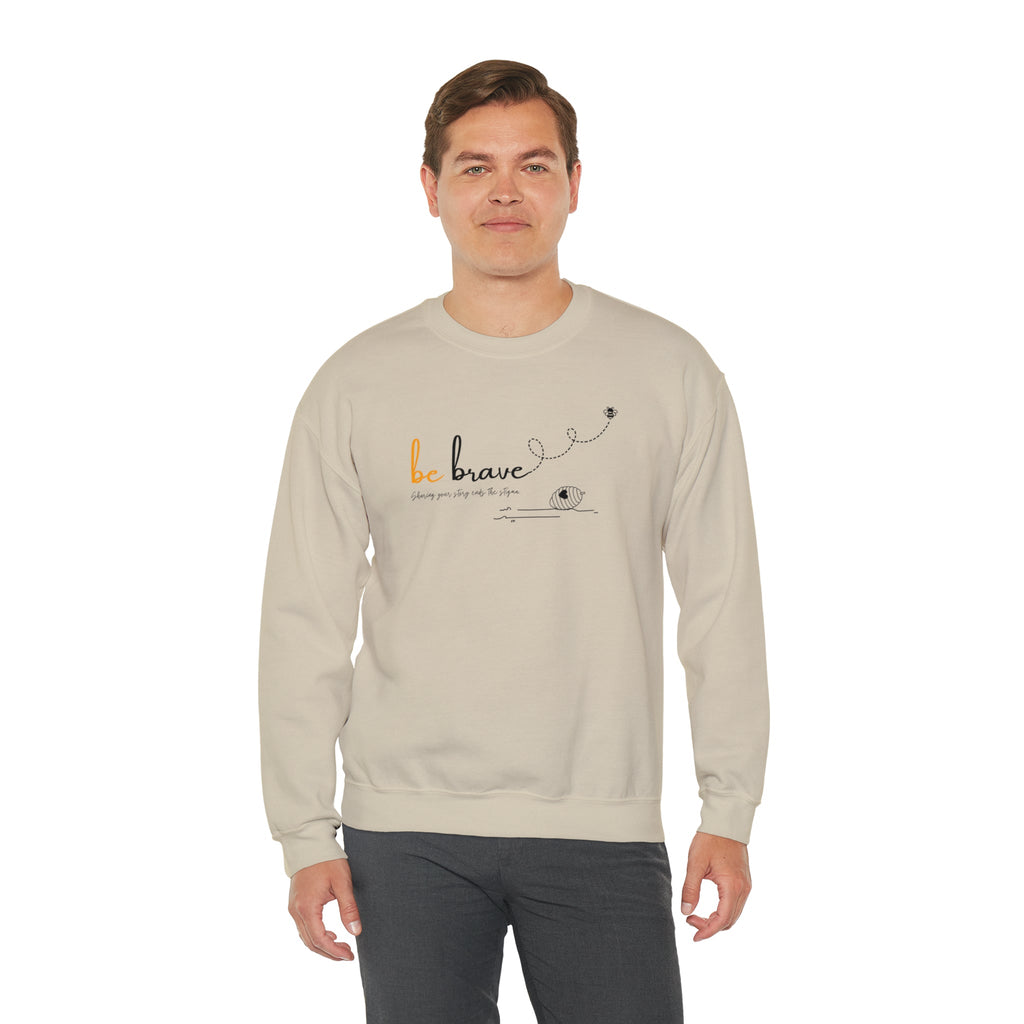 Bee Happy 'Be Bold' Unisex Heavy Blend Crewneck Sweatshirt