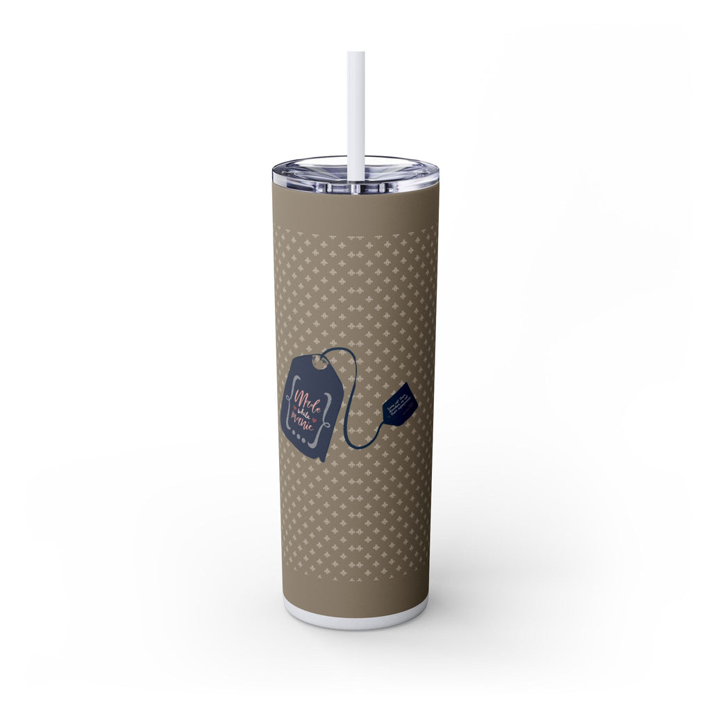 Grit With Grace Let It Be Brown 20oz Skinny Tumbler