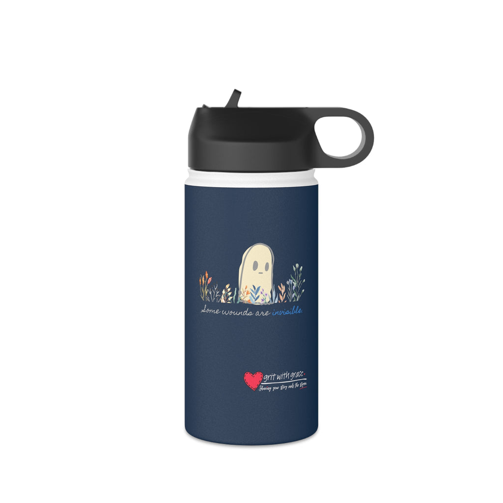 Invisible Ghost 'Invisible Wounds' Stainless Steel Water Bottle