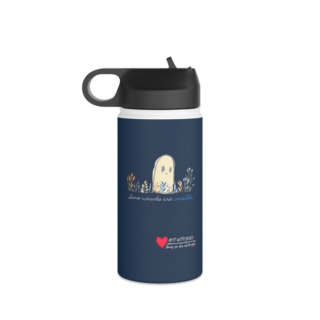 Invisible Ghost 'Invisible Wounds' Stainless Steel Water Bottle