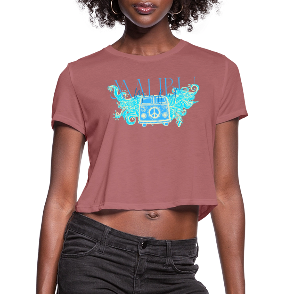 Manifest Malibu – Flowy Cropped Tee – Studio Limited