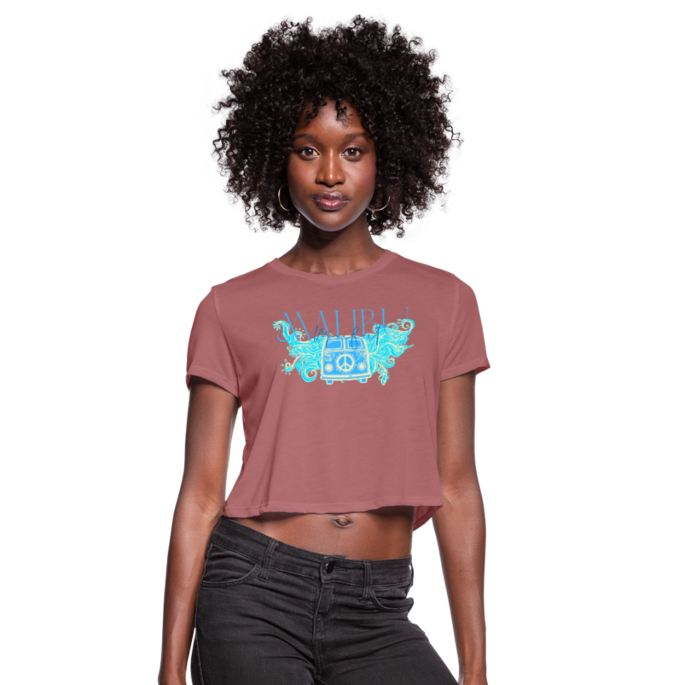 Manifest Malibu – Flowy Cropped Tee – Studio Limited