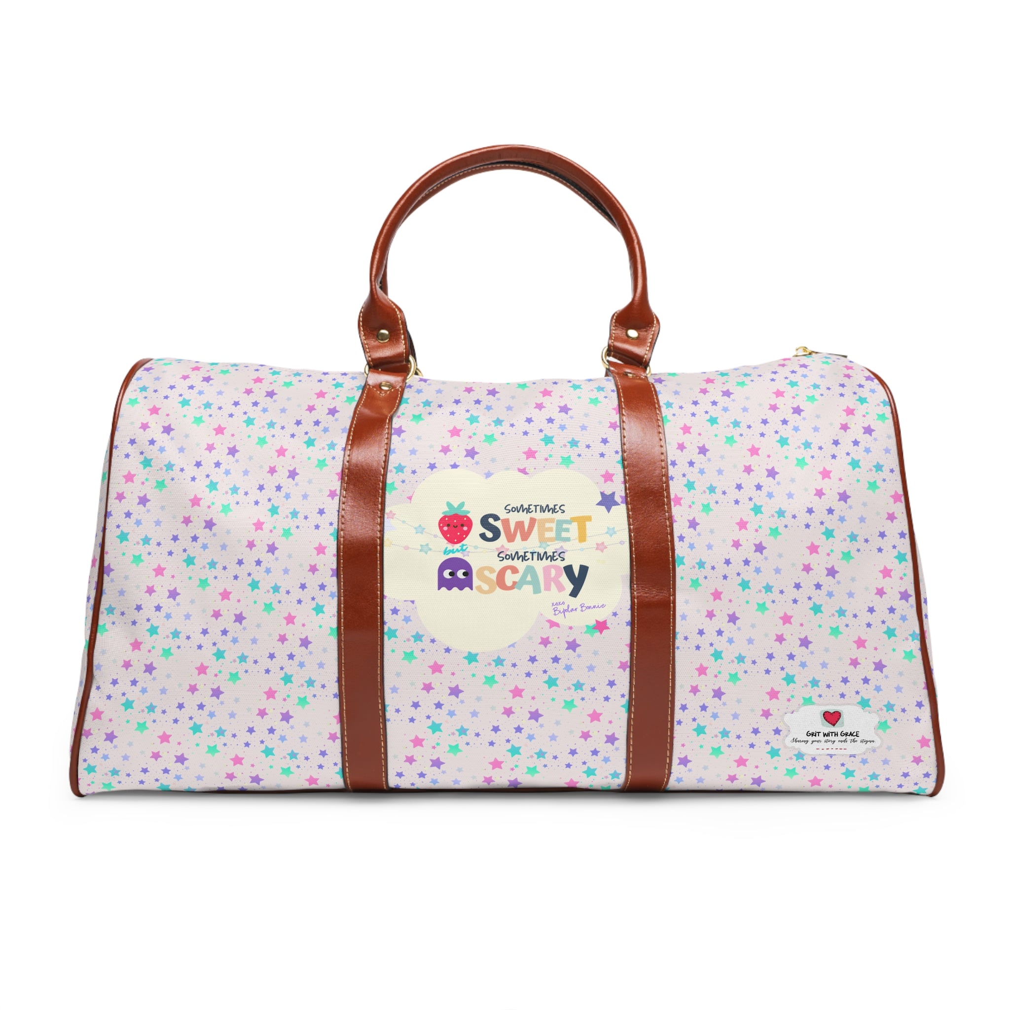 Bipolar Bonnie Series - "Sometimes Sweet But Sometimes Scary" Waterproof Travel Bag