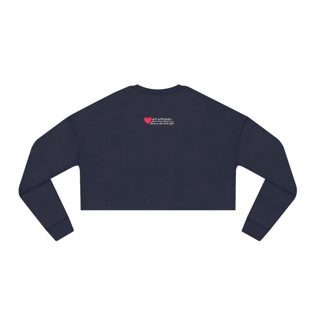 Invisible Ghost Casual Cropped Women's Sweatshirt