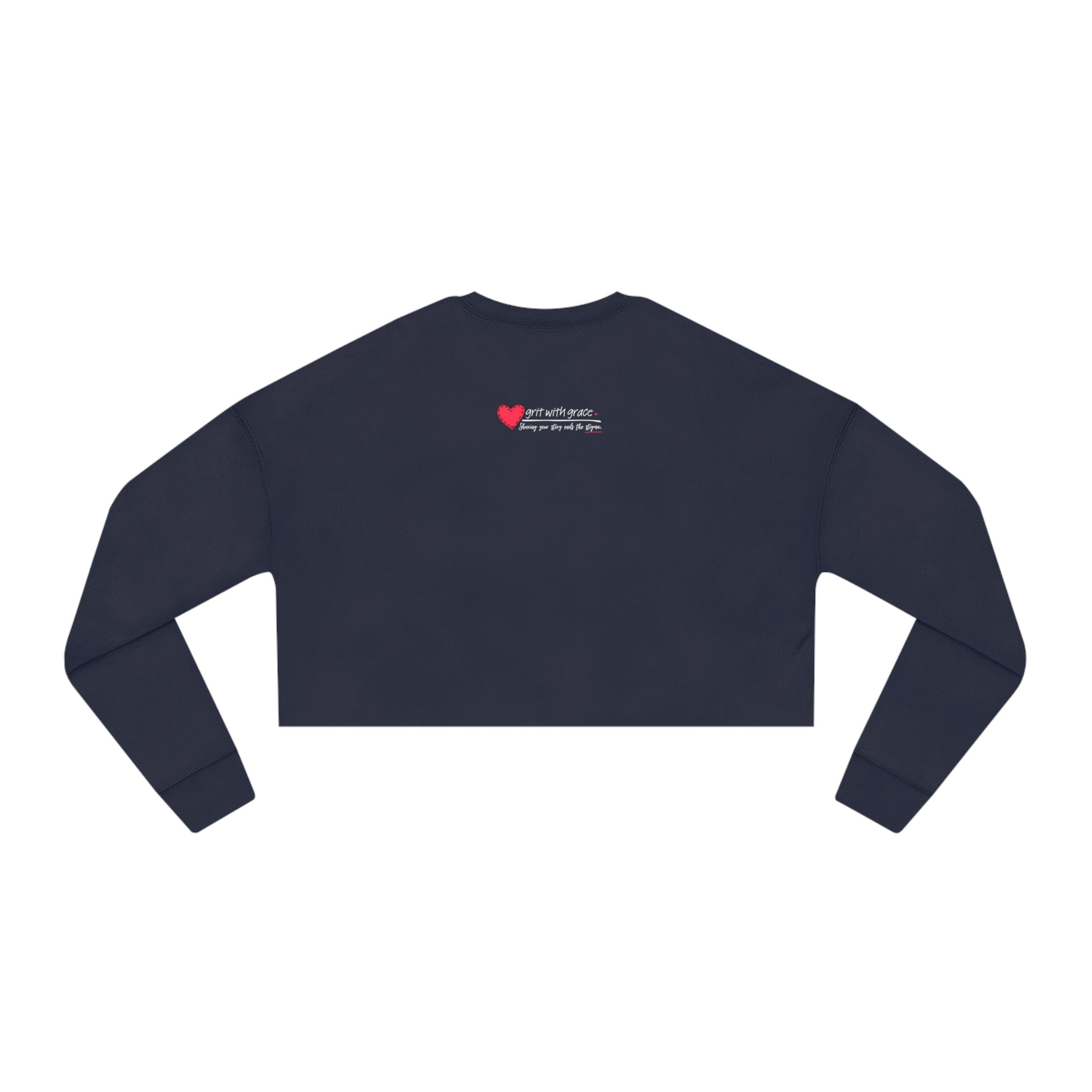 Invisible Ghost Casual Cropped Women's Sweatshirt
