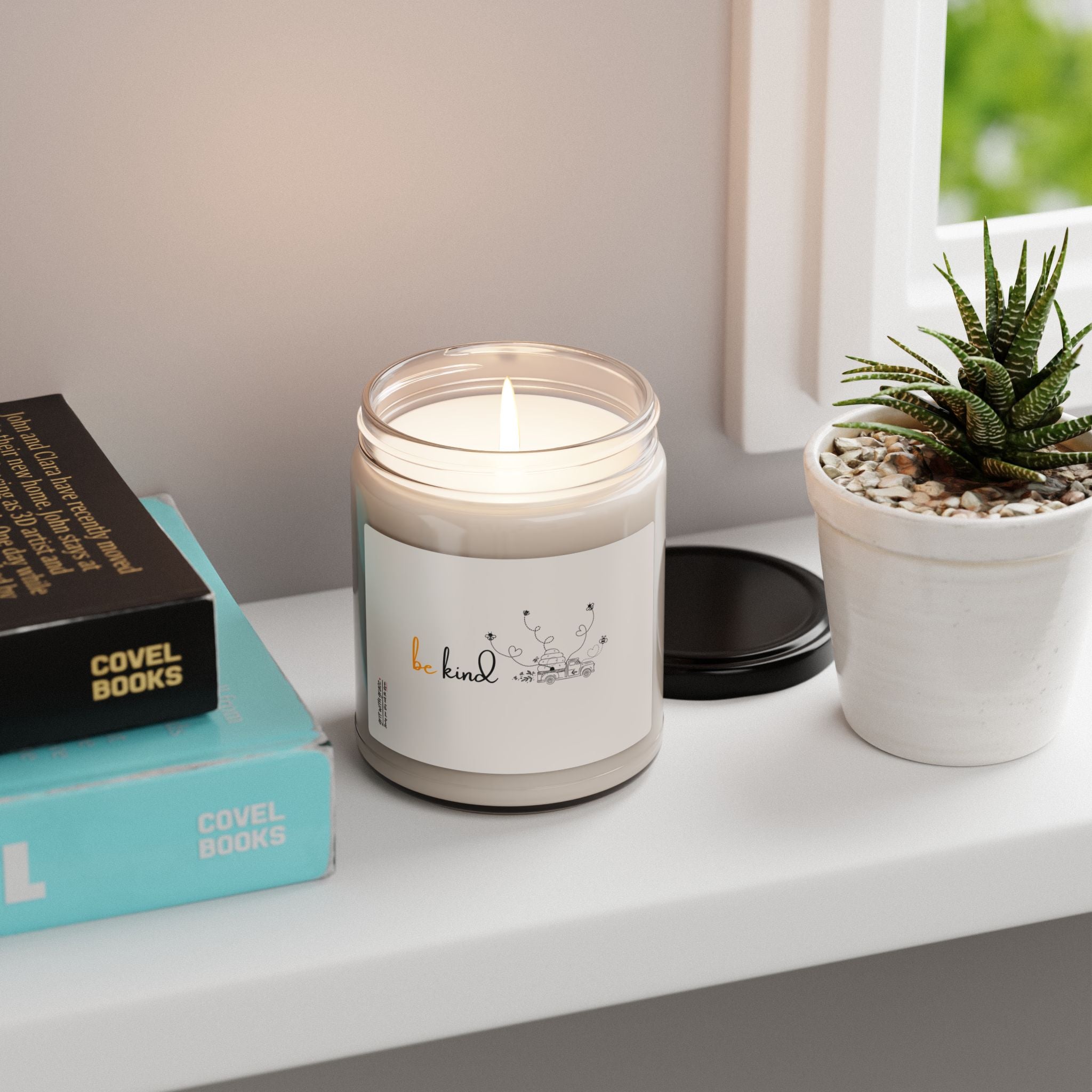 Bee Happy Series - "Be Kind." Scented Soy Candle, 9oz