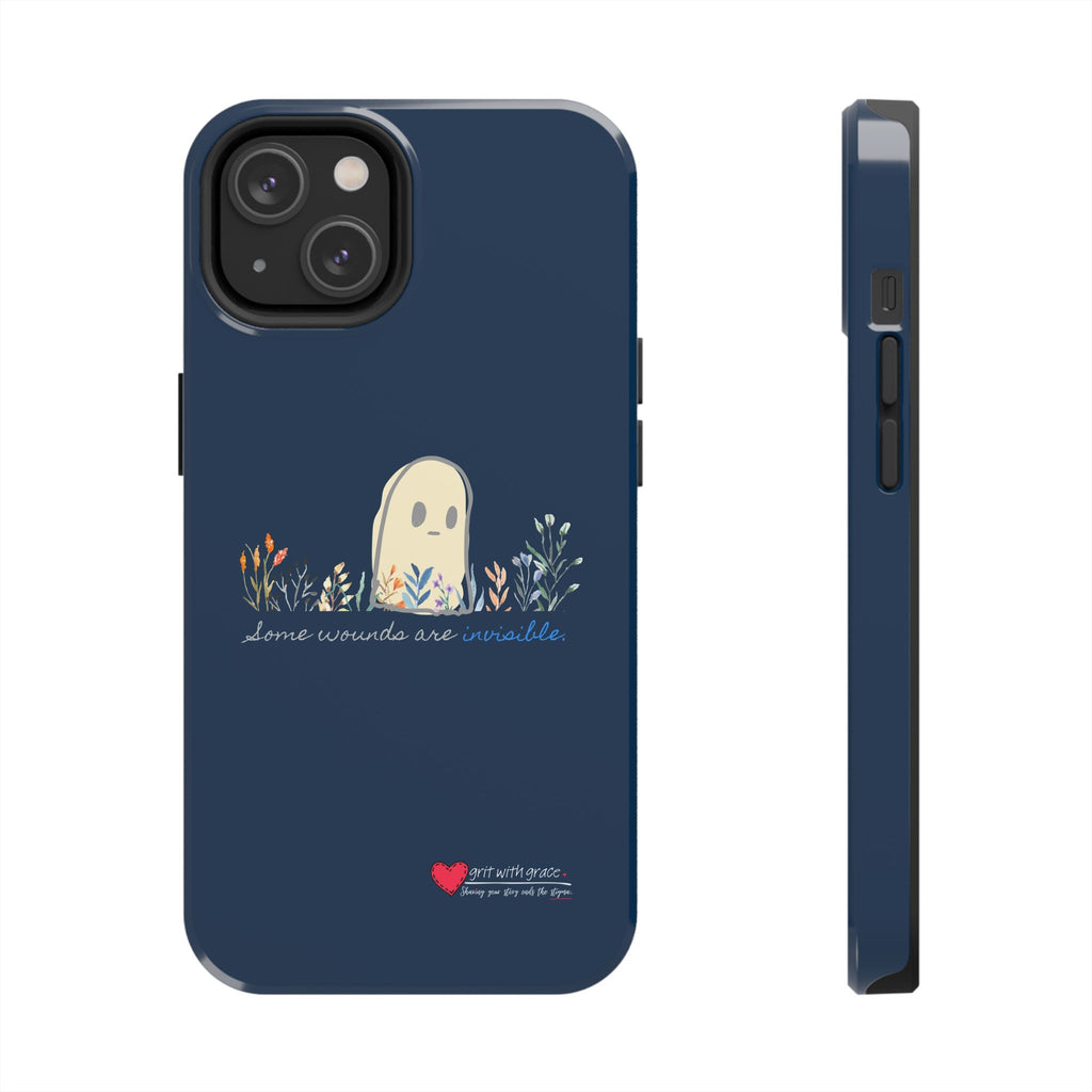 Invisible Ghost Series - "Some Wounds Are Invisible." Tough Phone Cases