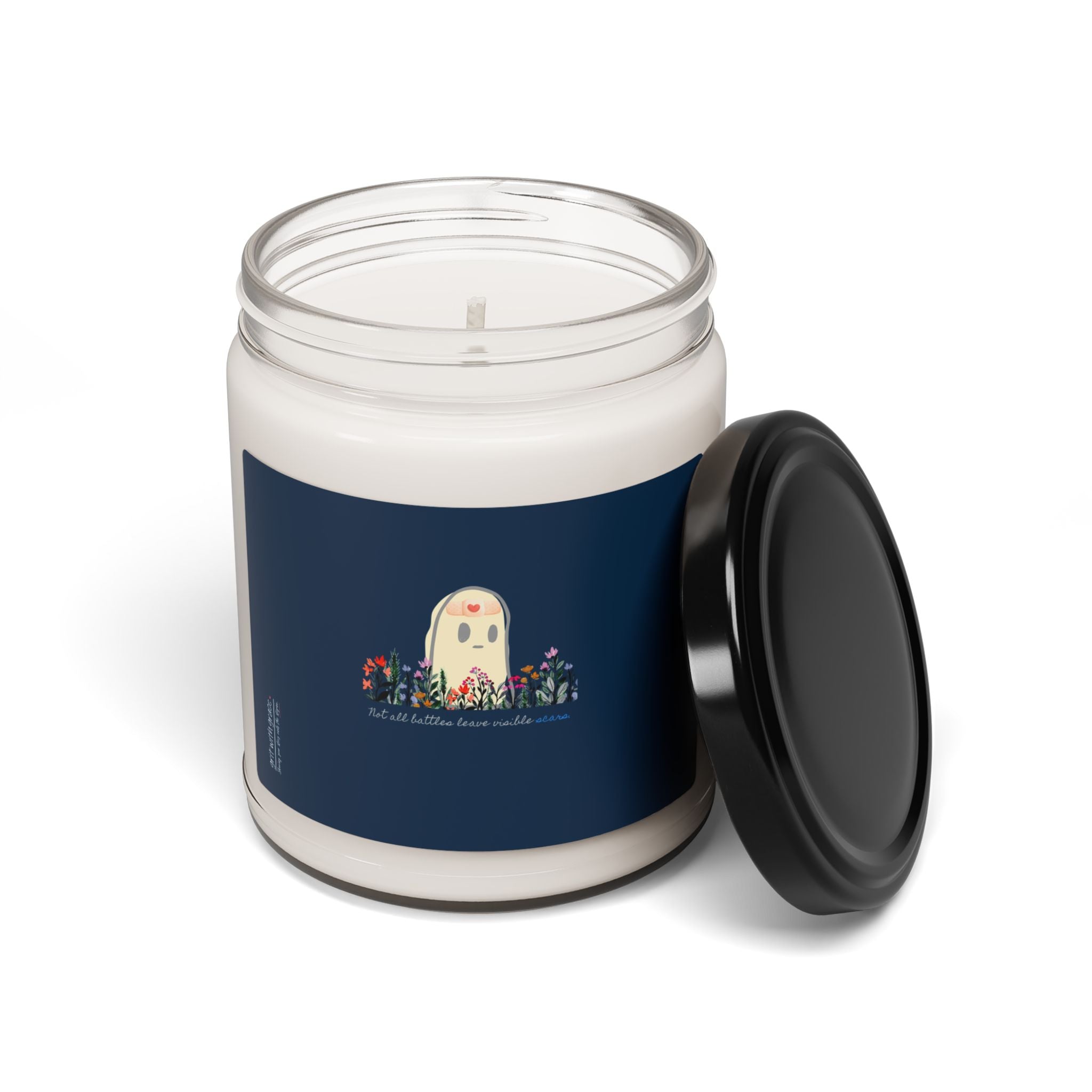 Invisible Ghost Series - "Not all battles leave visible scars." Scented Soy Candle, 9oz