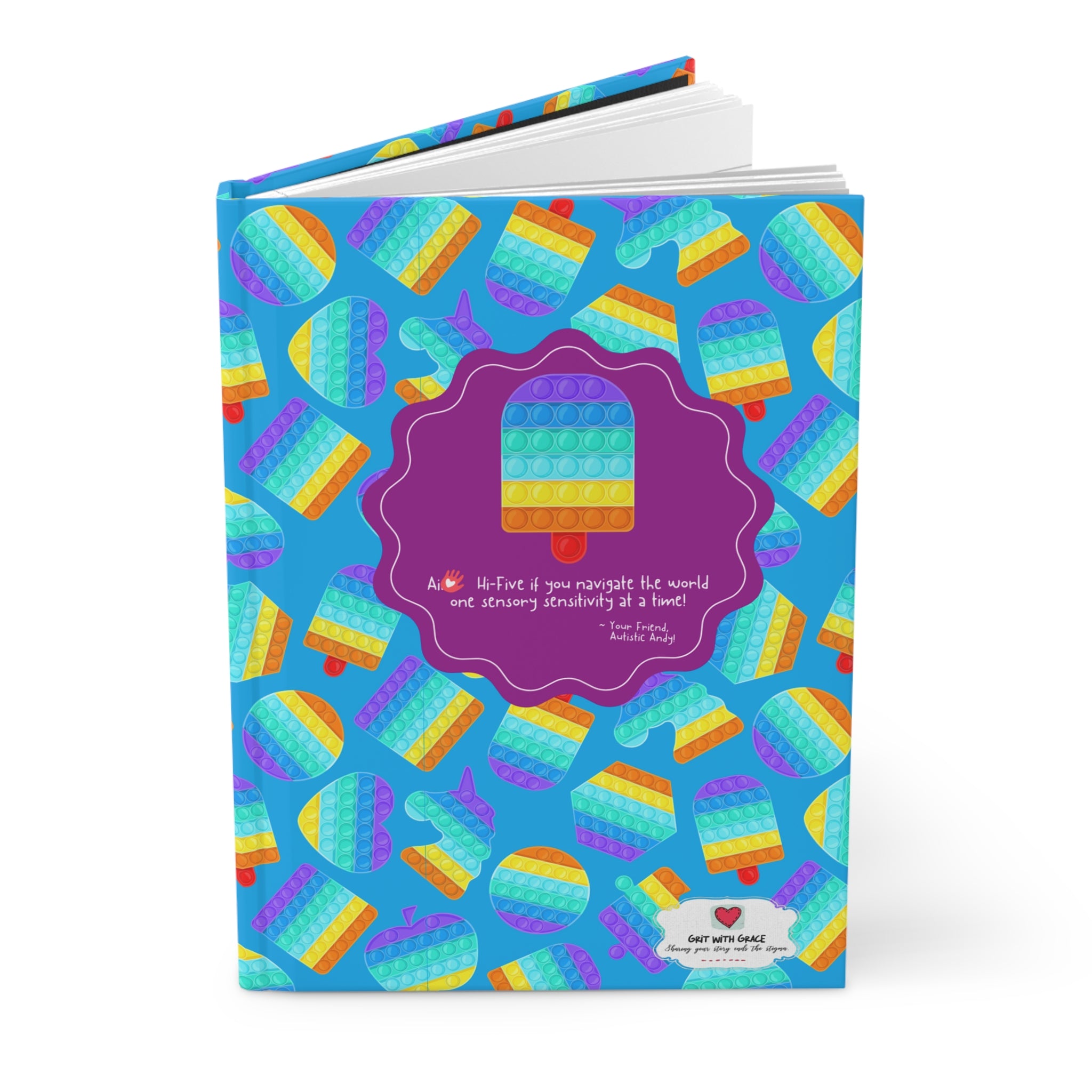 Autistic Andy 'Color-Coded Adventures' Hardcover Matte Journal - Limited Edition