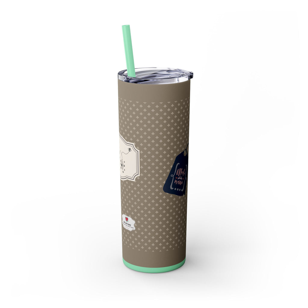 Grit With Grace Let It Be Brown 20oz Skinny Tumbler
