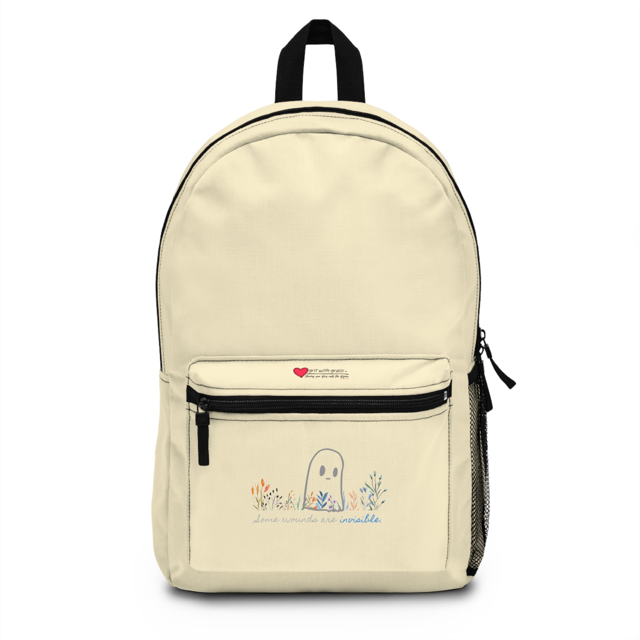 Invisible Ghost Series - "Some Wounds Are Invisible." Waterproof Backpack