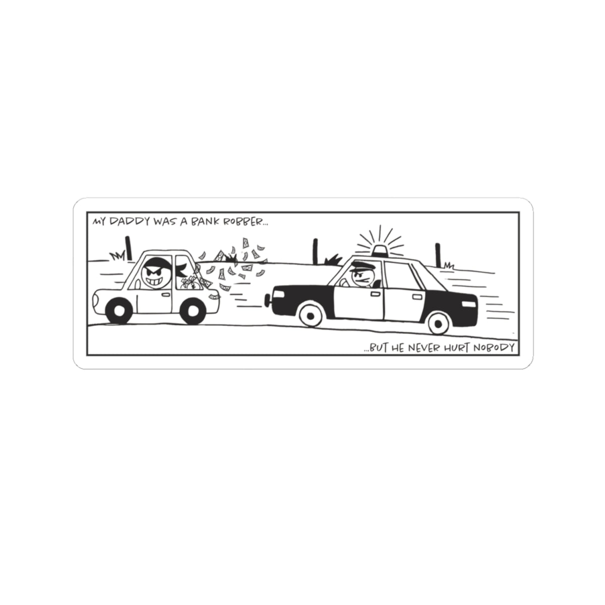 Loot Cakes – Bank Robber Sticker – Open Edition