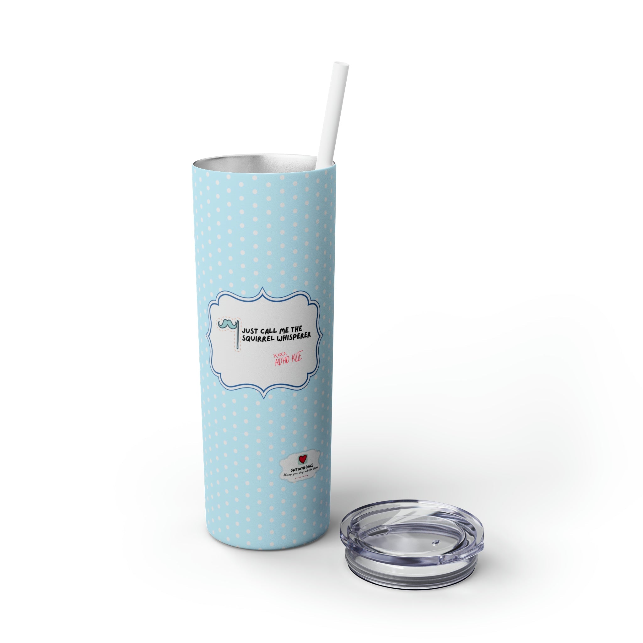 ADHD Allie 'Squirrel Whisperer' 20oz Motivational Tumbler