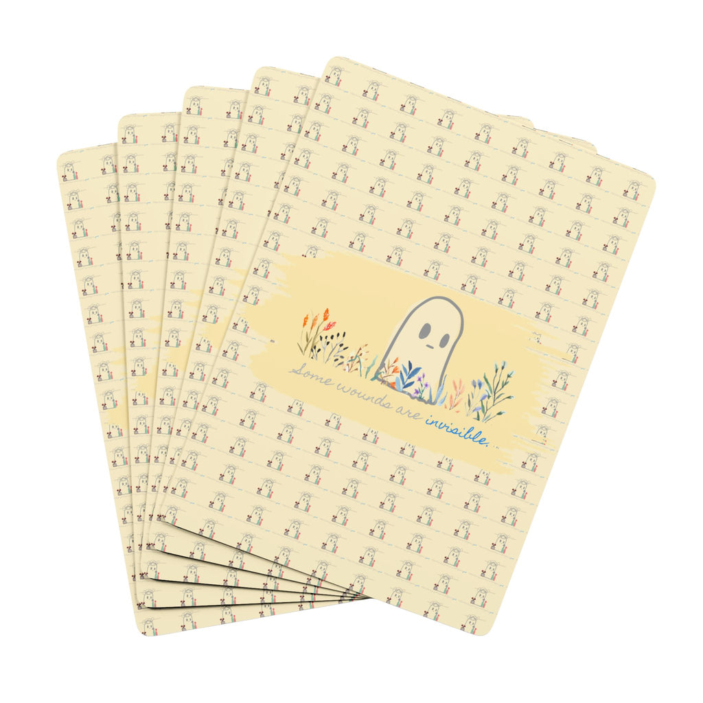 Invisible Ghost Series - "Some wounds are invisible." Custom Poker Cards