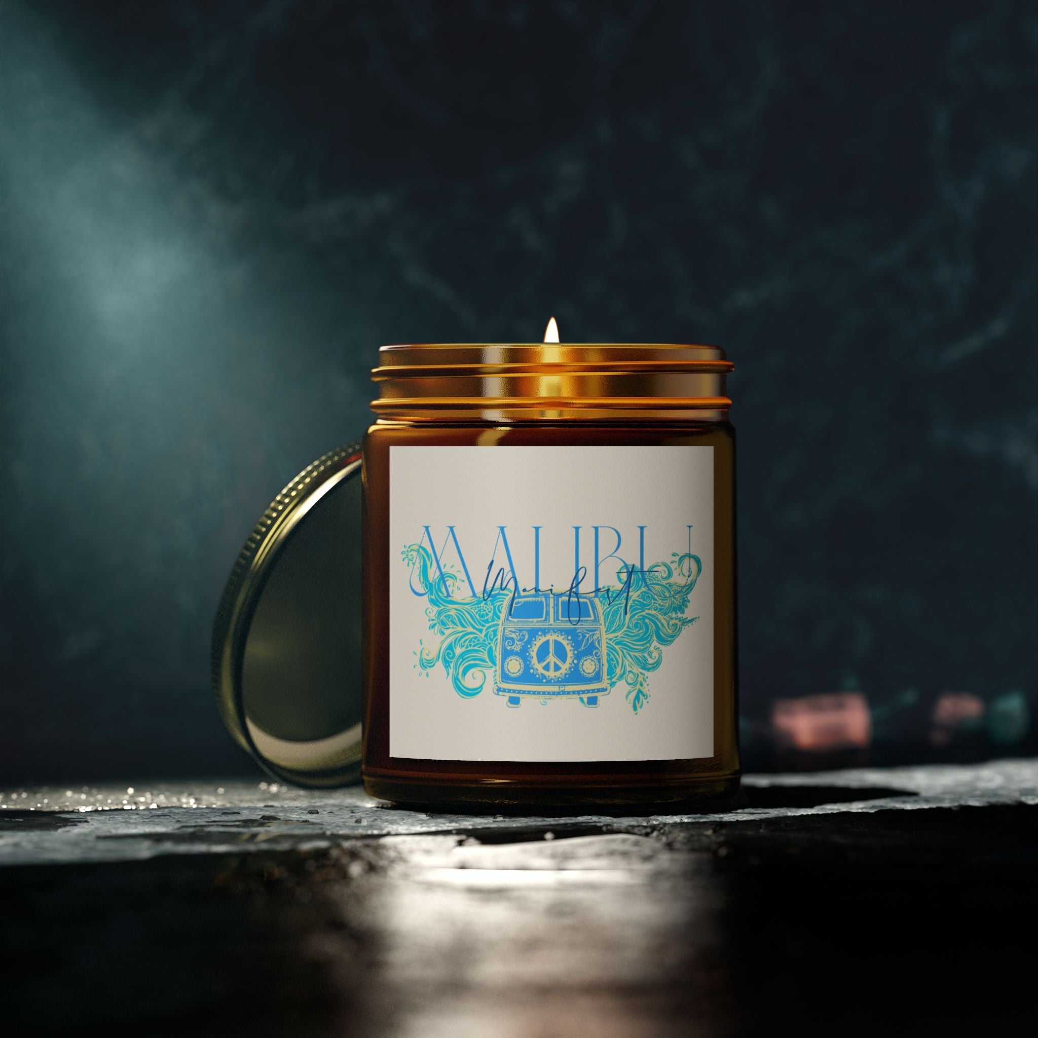 Manifest Malibu Coconut Apricot Wax Candle