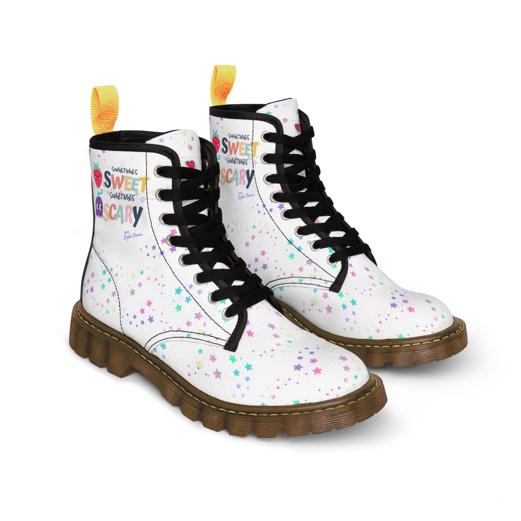 Bipolar Bonnie 'Sweet But Sometimes Scary' Combat Boots