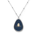 Invisible Ghost Series - "Not all battles leave visible scars." Oval Necklace