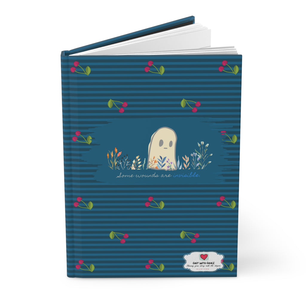 Grit With Grace Some Wounds Are Invisible Hardcover Journal