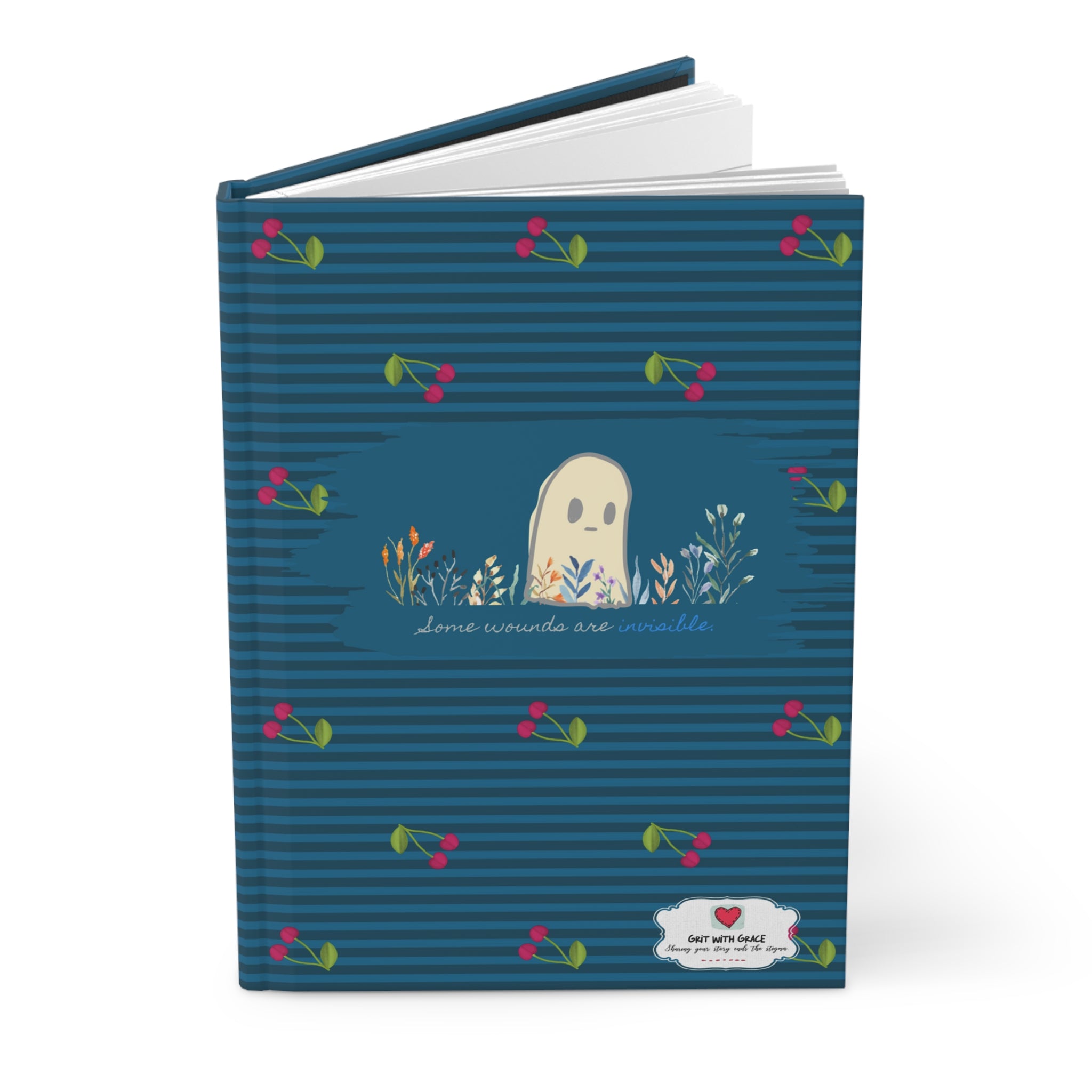 Grit With Grace Some Wounds Are Invisible Hardcover Journal